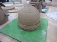 clay acorn