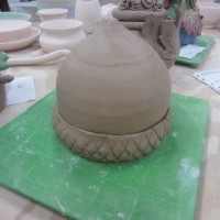 clay acorn